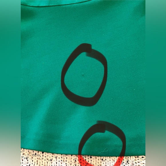 Diane Von Furstenberg DVF Dayna Fit and Flare Midi Dress in Green Size 12 EUC - Picture 13 of 15